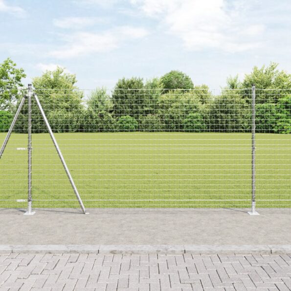 3350266_1.jpg vidaXL Stĺpy plotu Sada 104 Pozinkovaná oceľ 3.2 x 3.2 x 78.5 cm Trvácne – Obrázok 1