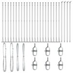 vidaXL Plotové stĺpy Set 52 Pozinkovaná oceľ 3.2 x 3.2 x 83.5 cm Trvácne – Obrázok 3