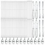 vidaXL plotové stĺpy Sada 104 kusov Pozinkovaná oceľ 3.2 x 3.2 x 88.5 cm – Obrázok 3