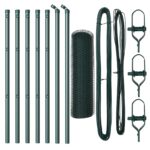 Hexagonálne oplotenie vidaXL Zelené 0.5x10 m Oceľ, Oplotenia vidaXL 7 ks Zelené Ø32 mm 100 cm Pozinkovaná oceľ – Obrázok 2