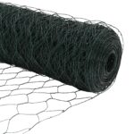 vidaXL Šesťuholníkové oplotenie Zelené 1.5x10 m Oceľ, vidaXL Oplotenie s hrotmi 7 ks Ø32 mm 170 cm Pozinkovaná oceľ – Obrázok 10