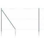 vidaXL Šesťuholníkové oplotenie Zelené 1.5x10 m Oceľ, vidaXL Oplotenie s hrotmi 7 ks Ø32 mm 170 cm Pozinkovaná oceľ – Obrázok 6