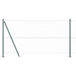 Hexagonálny plot vidaXL Zelený 1,2x100 m Oceľ, Súprava stĺpikov vidaXL s podložkami 13 ks Ø32mm 68,5cm Pozinkovaná oceľ – Obrázok 6