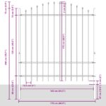 vidaXL Záhradný plot s oblúkovým vrchom, šedý, 11,9x1,75 m, oceľ – Obrázok 7