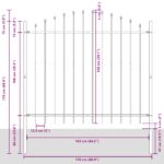 vidaXL Záhradný plot s oblúkovým vrchom, biely, 3,4x1,5 m, oceľ – Obrázok 7