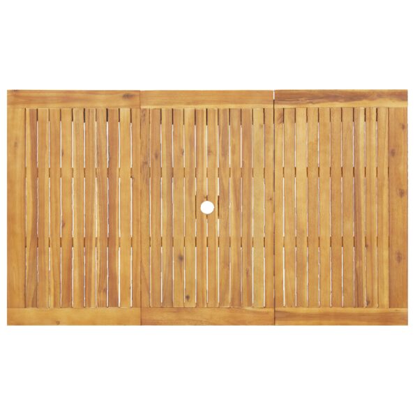 vidaXL 7-dielny záhradný jedálenský set z masívneho akáciového dreva – Obrázok 8