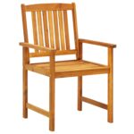 vidaXL 3-dielna záhradná jedálenská súprava z akáciového dreva – Obrázok 6