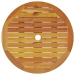 vidaXL 3-dielna sklápacia bistro súprava z masívneho akáciového dreva – Obrázok 10