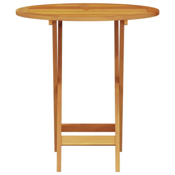 vidaXL 3-dielna sklápacia bistro súprava z masívneho akáciového dreva – Obrázok 8