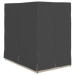 vidaXL Dvojité slnečné ležadlo Svetlosivá 205 x 129 x 200 cm polyratan – Obrázok 4