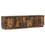 vidaXL TV skrinka s LED Dymený dub 180x38x49 cm Kompozitné drevo – Obrázok 2