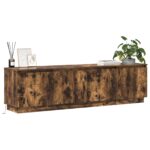 vidaXL TV skrinka s LED Dymený dub 180x38x49 cm Kompozitné drevo – Obrázok 3