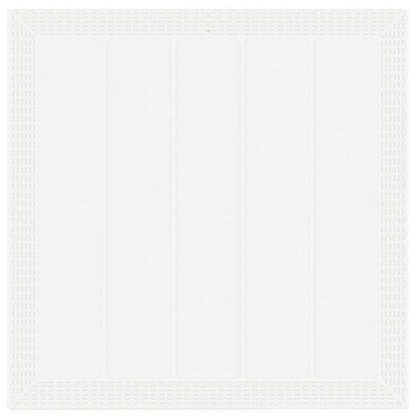 vidaXL 5-dielny jedálenský set do záhrady s vankúšmi biela polyratan – Obrázok 6