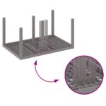 vidaXL 7-dielny záhradný jedálenský set s vankúšmi svetlo šedý polyratan – Obrázok 9