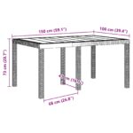 vidaXL 7-dielny záhradný jedálenský set s vankúšmi svetlosivý poly ratan – Obrázok 11