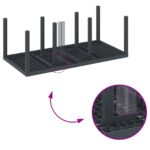 vidaXL 9-dielny záhradný jedálenský set s vankúšmi antracitový poly ratan – Obrázok 9