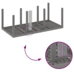 vidaXL Záhradný jedálenský set 9-dielny s polstrovaním svetlosivý poly ratan – Obrázok 9