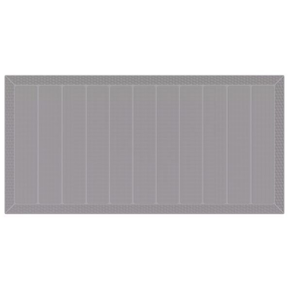 vidaXL 9-dielny záhradný jedálenský set s vankúšmi svetlo šedý poly ratan – Obrázok 6