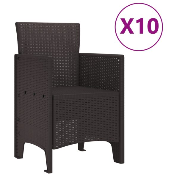 3378597_5.jpg vidaXL 11-dielny záhradný jedálenský set hnedý poly ratan – Obrázok 5