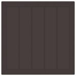 vidaXL Záhradná jedálenská súprava 3-dielna Hnedá Živica Pevná – Obrázok 6