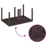 vidaXL 5-dielny hnedý záhradný jedálenský set s vankúšmi – Obrázok 9