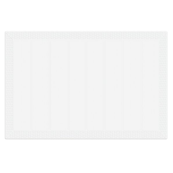 vidaXL 5-dielny záhradný jedálenský set s vankúšmi Biela PE ratan – Obrázok 6