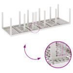 vidaXL 11-dielny záhradný jedálenský set s vankúšmi biela poly ratan, vidaXL záhradný stôl biely 150x100x73 cm poly ratan, vidaXL záhradné stoličky s vankúšmi 2 ks biele poly ratan, vidaXL záhradné stoličky s vankúšmi 4 ks biele poly ratan – Obrázok 9