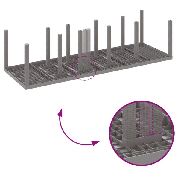 vidaXL 11-dielny záhradný jedálenský set s vankúšmi svetlosivý polyratan, vidaXL záhradný stôl svetlosivý 150x100x73 cm polyratan, vidaXL záhradné stoličky s vankúšmi 2 ks svetlosivý polyratan, vidaXL záhradné stoličky s vankúšmi 4 ks svetlosivý polyratan – Obrázok 9