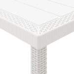 vidaXL 15-dielny biely záhradný jedálenský set s vankúšmi, vidaXL biely záhradný stôl 250x100x73 cm, vidaXL biely záhradný stôl 150x100x73 cm, vitaXL záhradné stoličky s vankúšmi 2 ks, vidaXL záhradné stoličky s vankúšmi 4 ks – Obrázok 7
