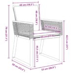vidaXL 9-dielny záhradný jedálenský set s vankúšmi Čierny poly ratan, vidaXL Rozkladací záhradný stôl antracitový (140-210)x90x73 cm oceľ – Obrázok 12