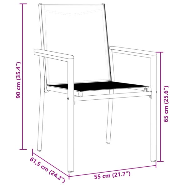 vidaXL Sada 3 Čierna – Obrázok 10