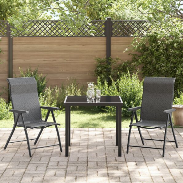 vidaXL 3-dielna záhradná súprava sivý poly ratan – Obrázok 4