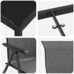 vidaXL 5-dielna súprava záhradného stolovania šedá polyratan – Obrázok 9