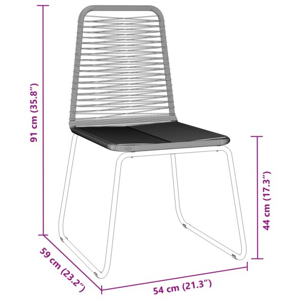 vidaXL 3-dielna súprava do záhrady čierny poly ratan – Obrázok 10