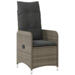 vidaXL 5-dielny set záhradného jedálenského nábytku s vankúšmi šedý poly ratan – Obrázok 6