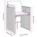 vidaXL 5-dielna sada záhradného jedálenského nábytku s vankúšmi čierny polyratan – Obrázok 10