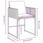 vidaXL 5-dielny záhradný jedálenský set s béžovým polyratanom – Obrázok 10