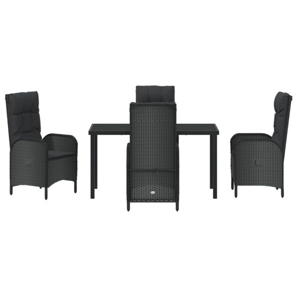 3380115_7.jpg vidaXL 5-dielny záhradný jedálenský set čierny poly ratan – Obrázok 7