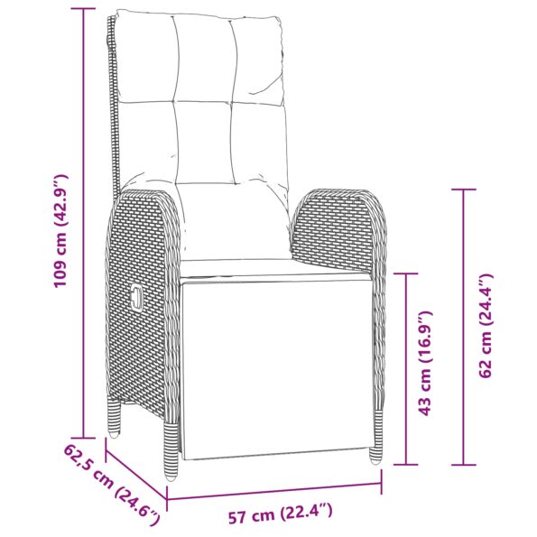 3380124_10.jpg vidaXL 7-dielny záhradný jedálenský set s vankúšmi čierny poly ratan – Obrázok 10