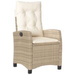 vidaXL 7-dielna záhradná jedálenská súprava so vankúšmi Béžový Poly Ratan – Obrázok 6