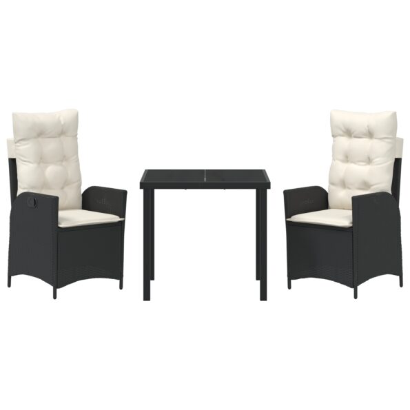 vidaXL Set 2 Čierna PE ratan Stredná Nastaviteľné opierky na ruky – Obrázok 7