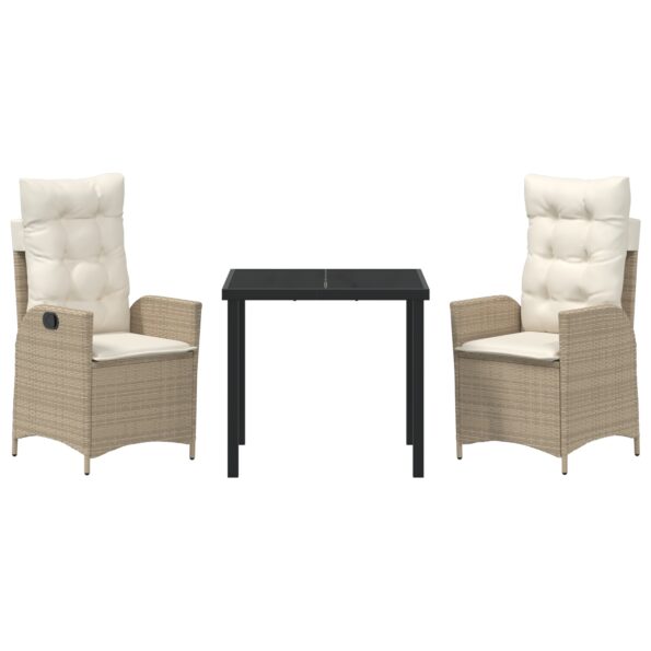 vidaXL Set 2 Béžová a Krémová Biela – Obrázok 7