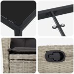 vidaXL Set 2 Svetlo šedá, Antracitová – Obrázok 9