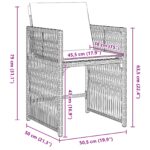 vidaXL 5-dielny záhradný jedálenský set s vankúšmi Sivý Poly ratan – Obrázok 10
