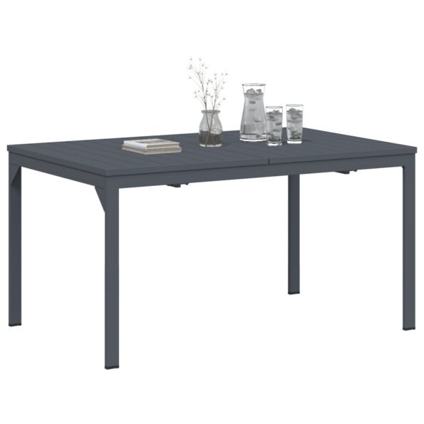 3381205_3.jpg vidaXL rozšíriteľné stoly 2 ks antracit 210x90x73 cm oceľ, vidaXL rozšíriteľný záhradný stôl antracit (140-210)x90x73 cm oceľ – Obrázok 3