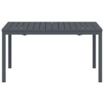 vidaXL rozšíriteľné stoly 2 ks antracit 210x90x73 cm oceľ, vidaXL rozšíriteľný záhradný stôl antracit (140-210)x90x73 cm oceľ – Obrázok 5