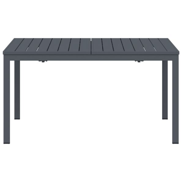3381205_5.jpg vidaXL rozšíriteľné stoly 2 ks antracit 210x90x73 cm oceľ, vidaXL rozšíriteľný záhradný stôl antracit (140-210)x90x73 cm oceľ – Obrázok 5