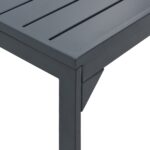 vidaXL rozšíriteľné stoly 2 ks antracit 210x90x73 cm oceľ, vidaXL rozšíriteľný záhradný stôl antracit (140-210)x90x73 cm oceľ – Obrázok 8
