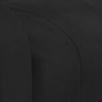 vidaXL Sklápacie kreslo, čierne, zamat – Obrázok 7