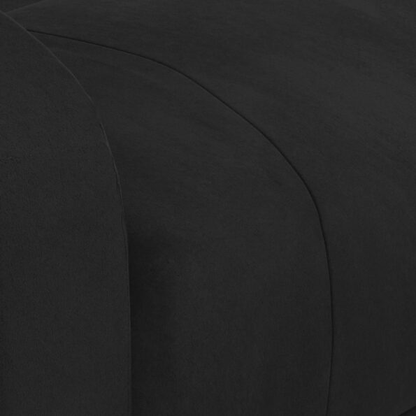 vidaXL Sklápacie kreslo, čierne, zamat – Obrázok 7